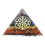7 Chakra Orgone Pyramid (Round Shriyantra)