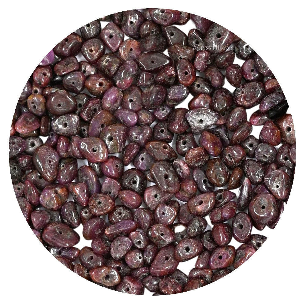 Ruby Chips - Pre Drilled