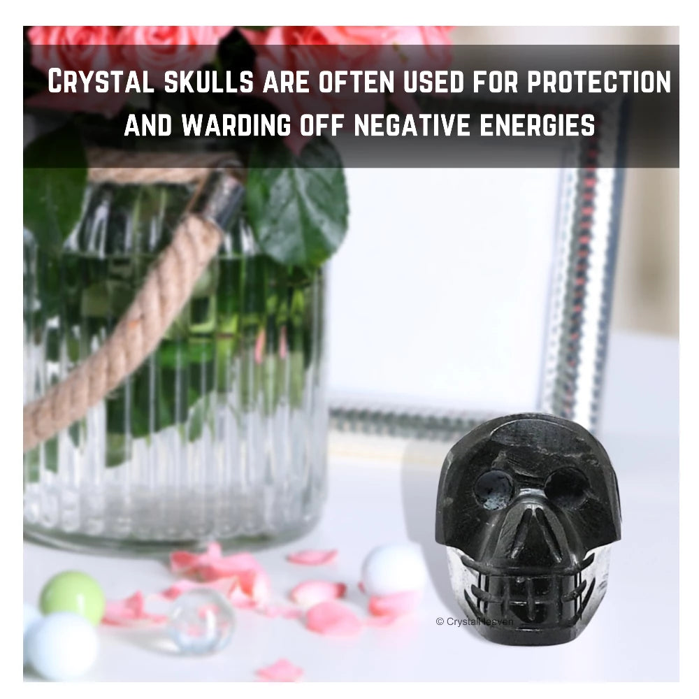 Shungite Skull