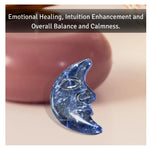 Sodalite Crescent Moon