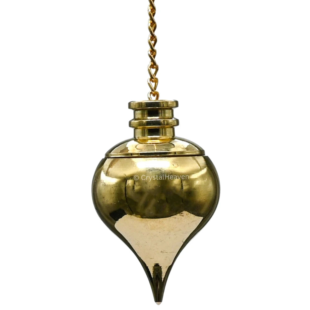 Metal Brass Pendulum - Gold Dome Cone with Point (MP108)