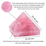 Star Rose Quartz Pyramid (1.5 Inch)