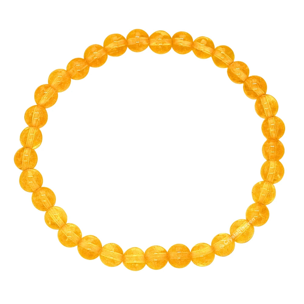 Citrine Onyx Healing Crystal Bracelets - 6mm Beads