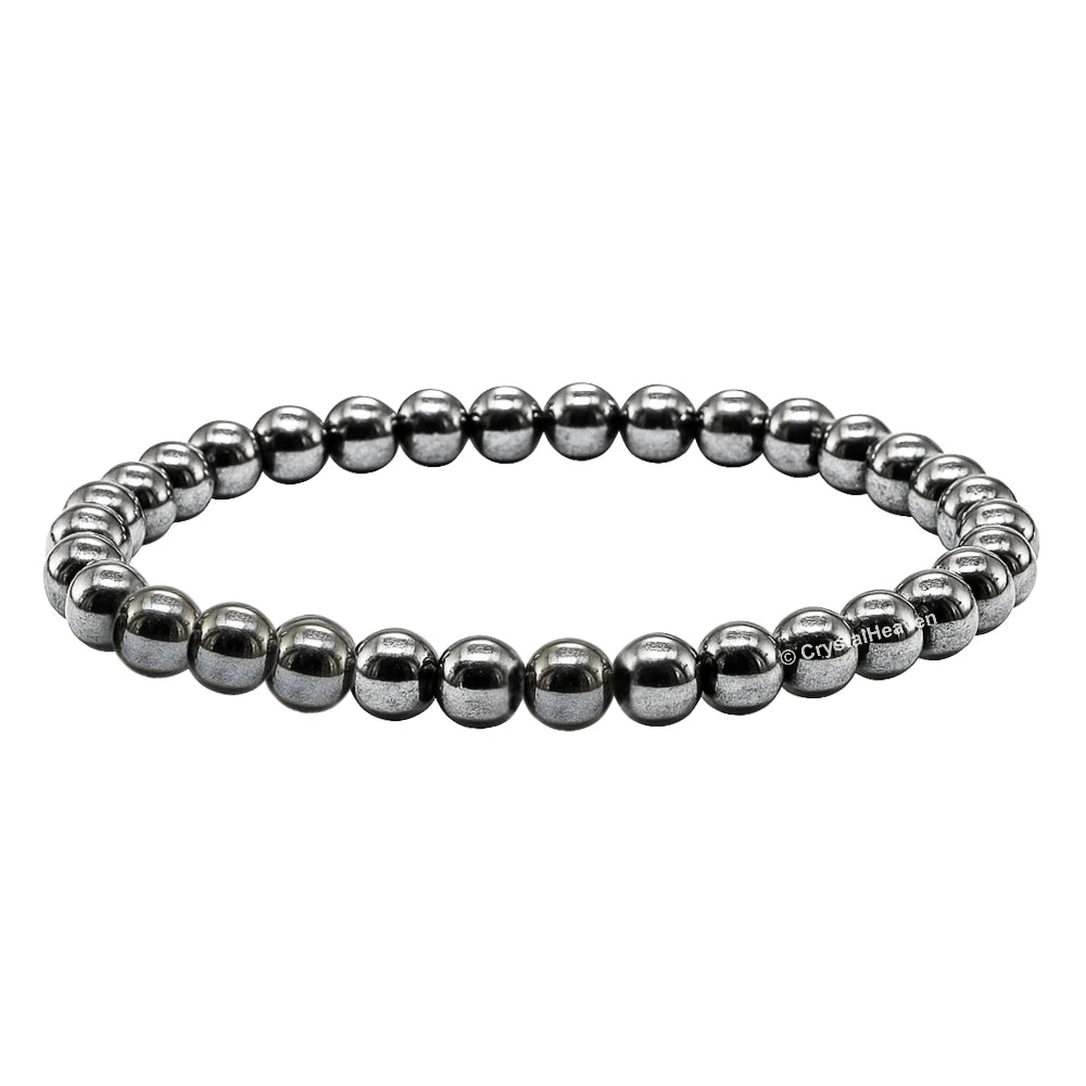 Hematite Healing Crystal Bracelets - 6mm Beads