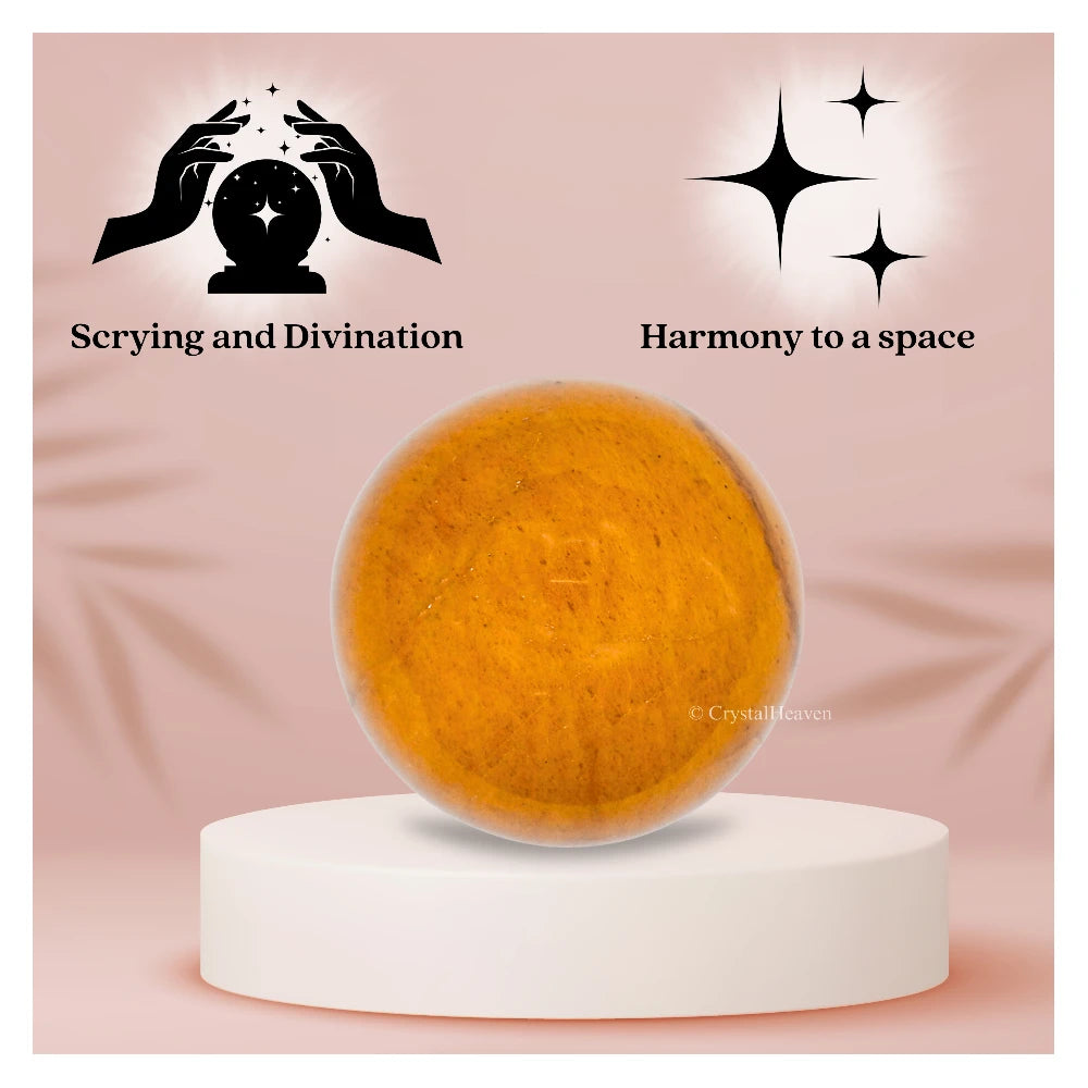 Yellow Jasper Sphere (1 Inch)