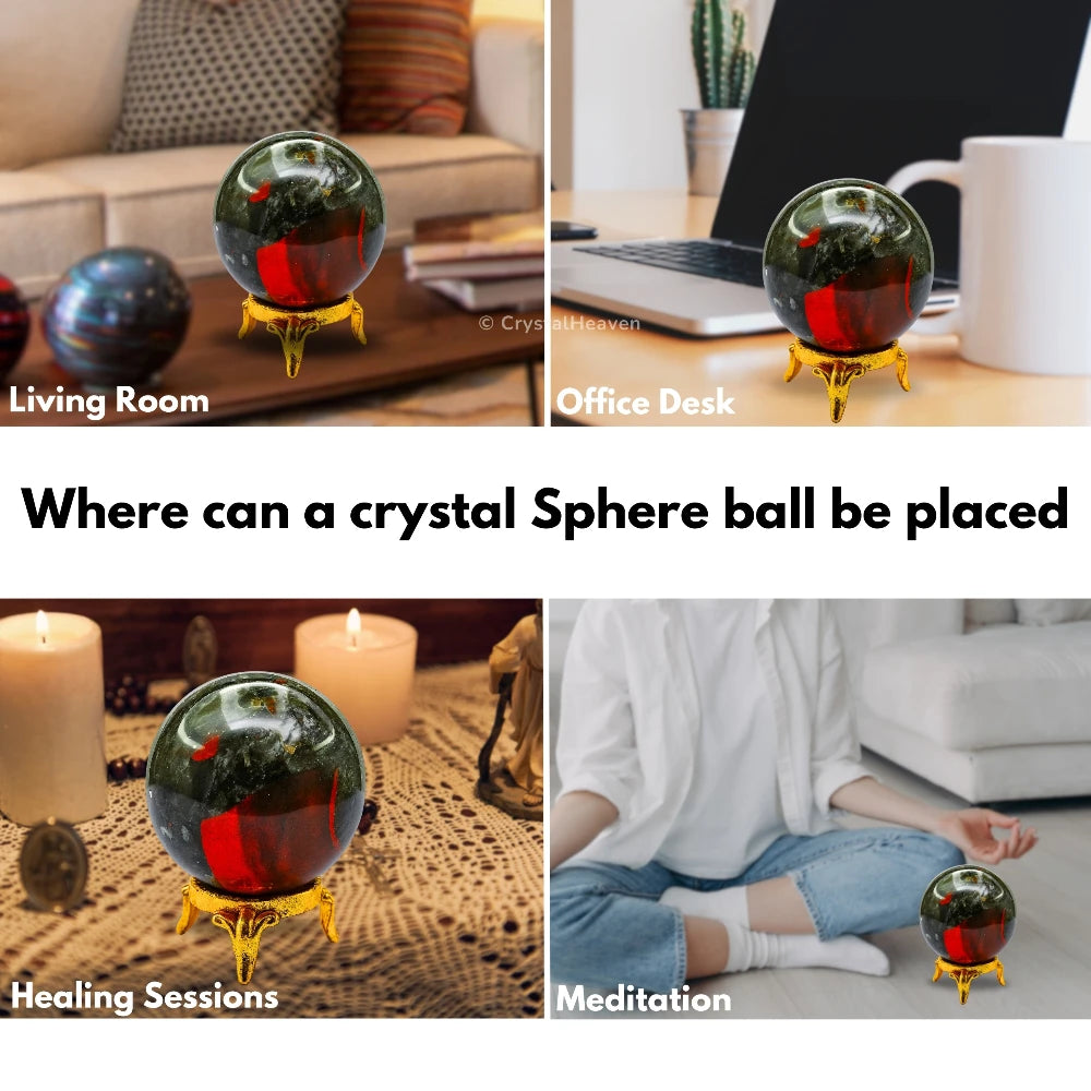 African Bloodstone Sphere (2 Inch)