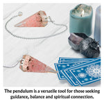 Rose Quartz Crystal Orgone Pendulum