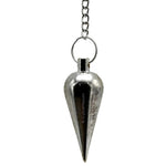 Metal Brass Pendulum - Silver Cone (MP34)