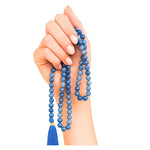 Blue Aventurine Japa Mala (Without Knot)
