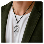 Clear Quartz Pendulum Pendant Necklace (Macrame)
