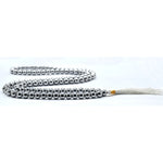 Silver Hematite Japa Mala (Without Knot)