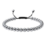 Silver Hematite Anklet (Without Knot)