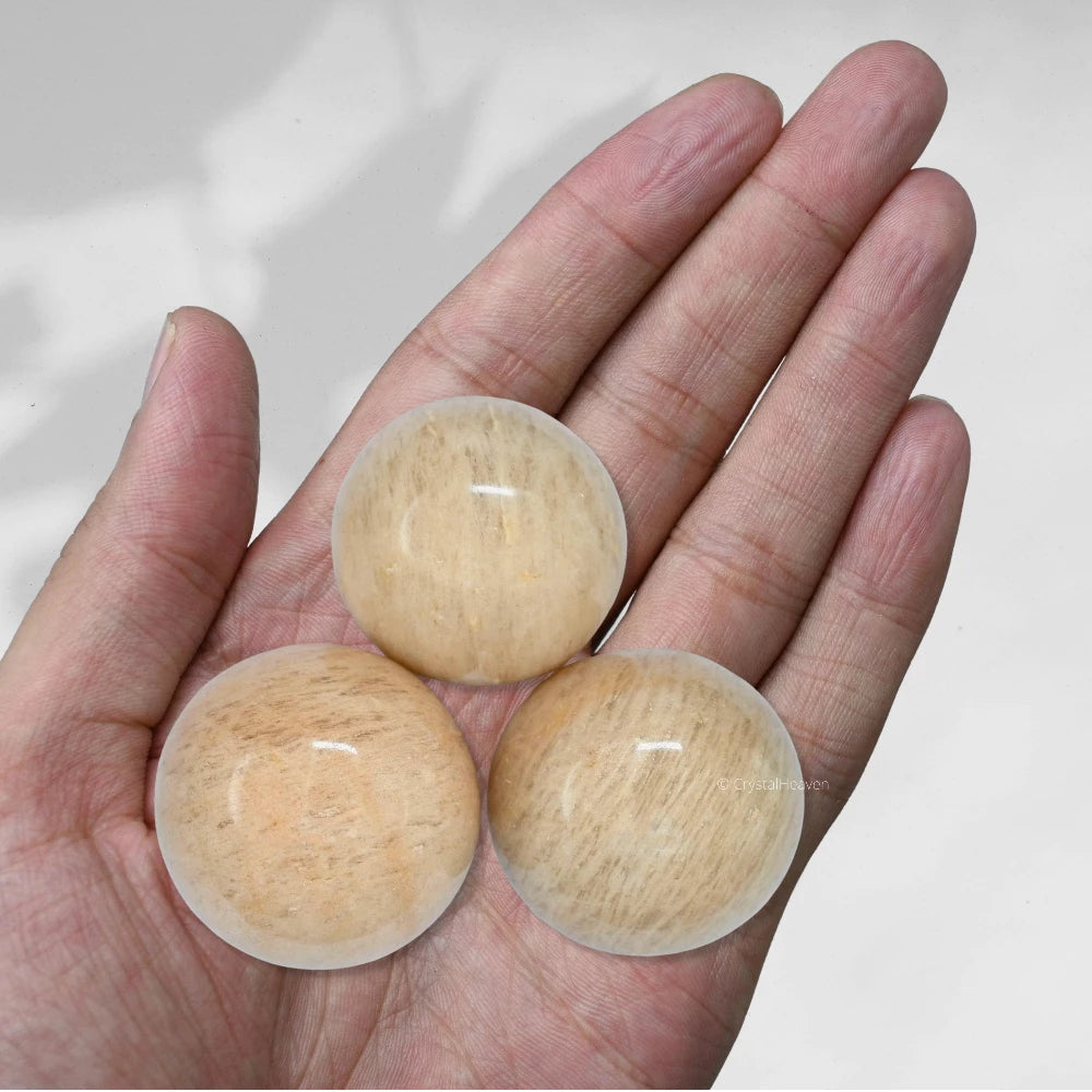 Cream Moonstone Sphere (1.5 Inch)