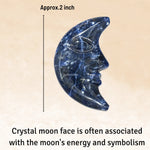 Sodalite Crescent Moon