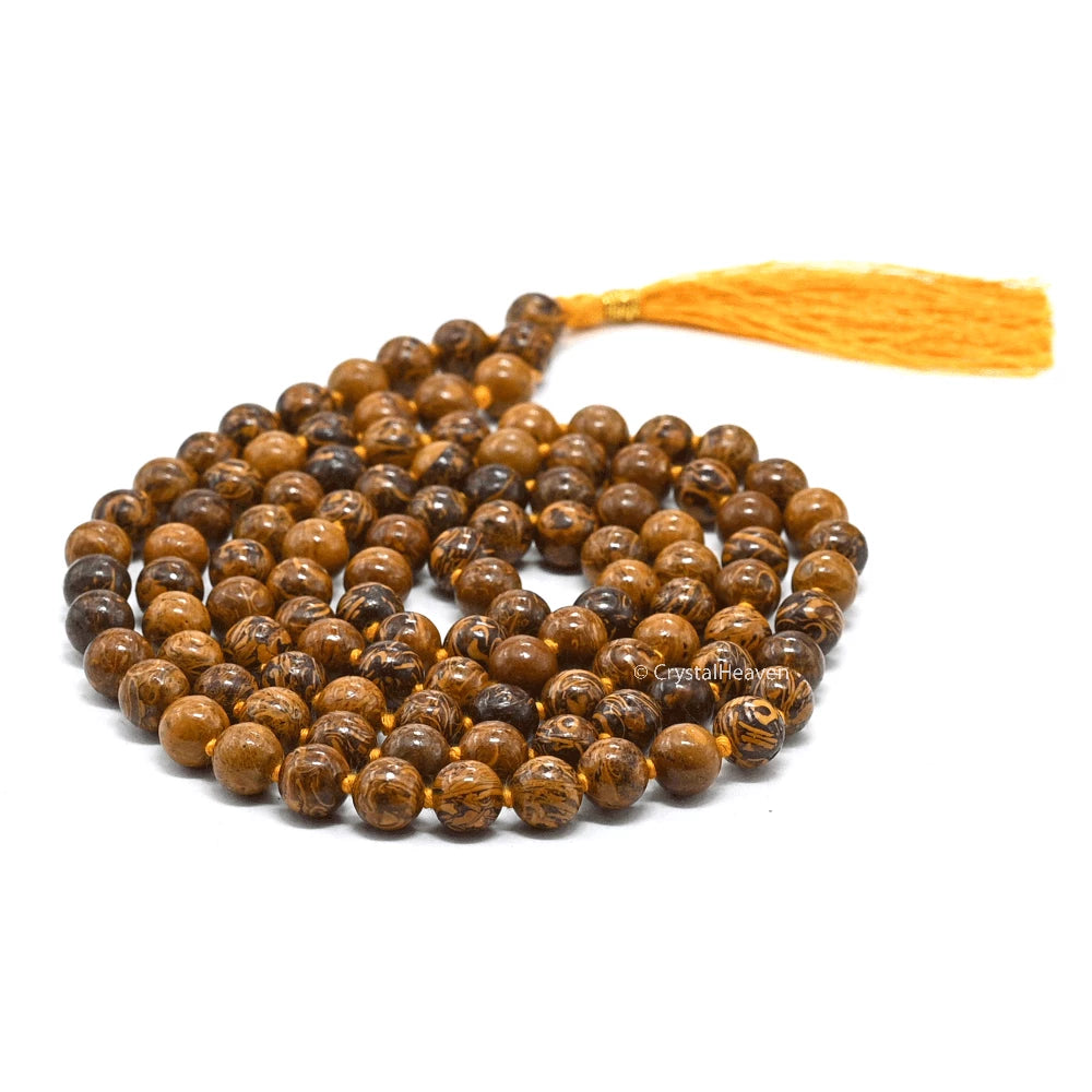 Mariyam Jasper Japa Mala (Hand Knotted)