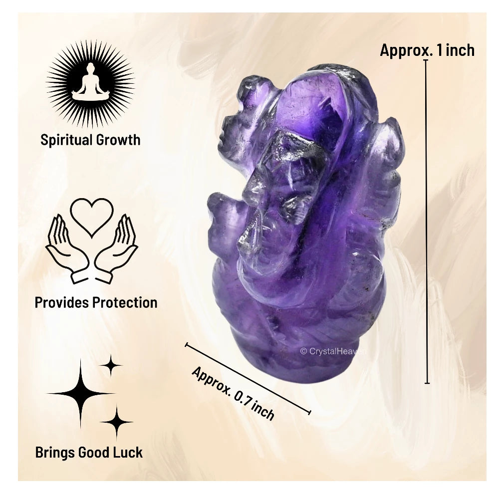Amethyst Crystal Ganesh Ganpati