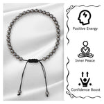 Silver Hematite Anklet (Without Knot)