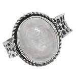 Clear Quartz Ring (Silver/Oval)