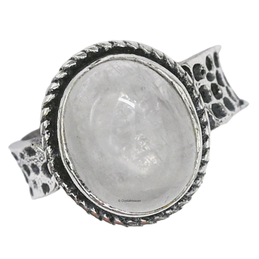 Clear Quartz Ring (Silver/Oval)