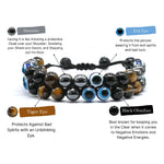 Evil Eye Bracelet for Men Women (Double Layer)