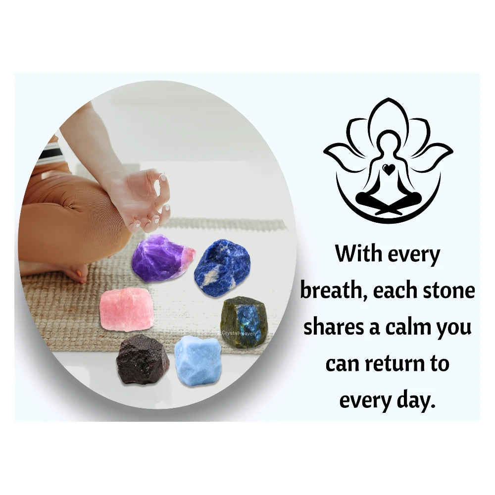 Anxiety Raw Crystals Set