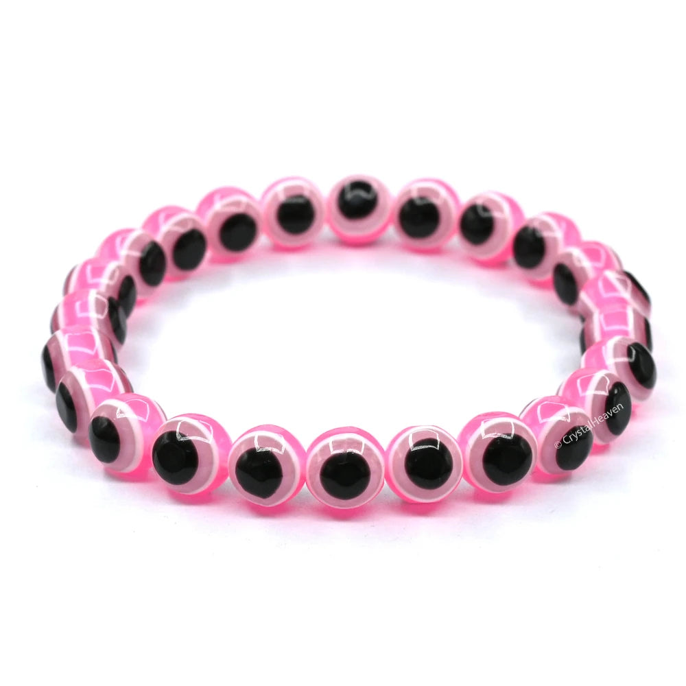 Hot Pink Evil Eye Bracelet