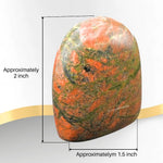 Unakite Standing Palm Stone (Regular)