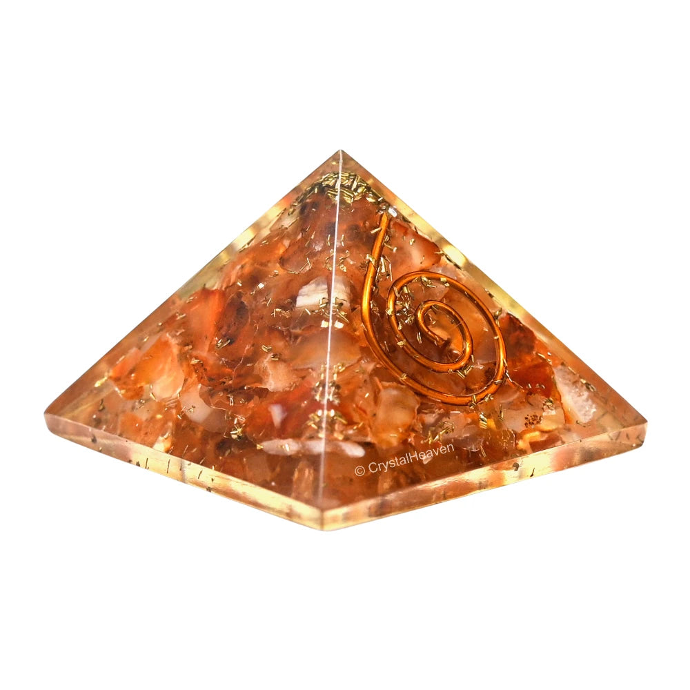 Carnelian Orgone Pyramid - 30mm