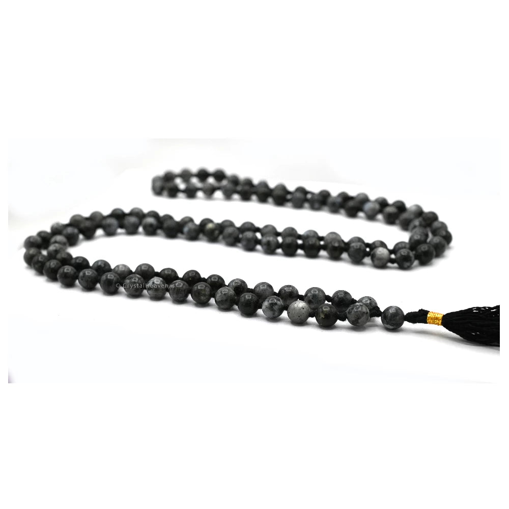 Larvikite Japa Mala (Hand Knotted)