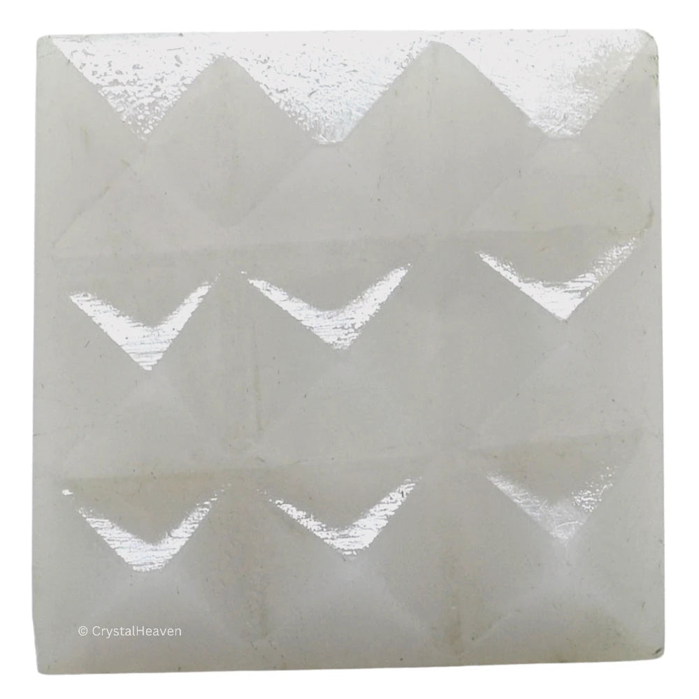 Snow Quartz 9 Pyramid Plate