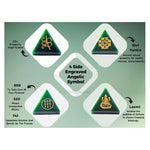 Laxmi Zibu Money Pyramid - Green Aventurine Crystal Pyramid