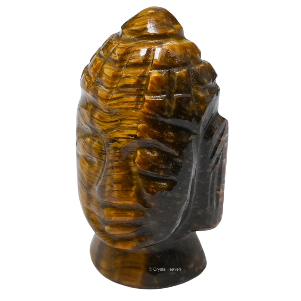 Tiger Eye Buddha Head