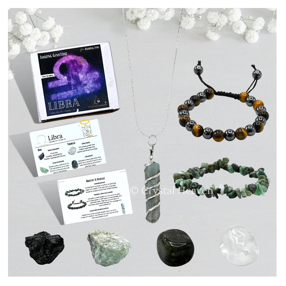 Libra Healing Crystals and Stones Premium Set