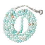 Amazonite Crystal Tasbih (Silver)