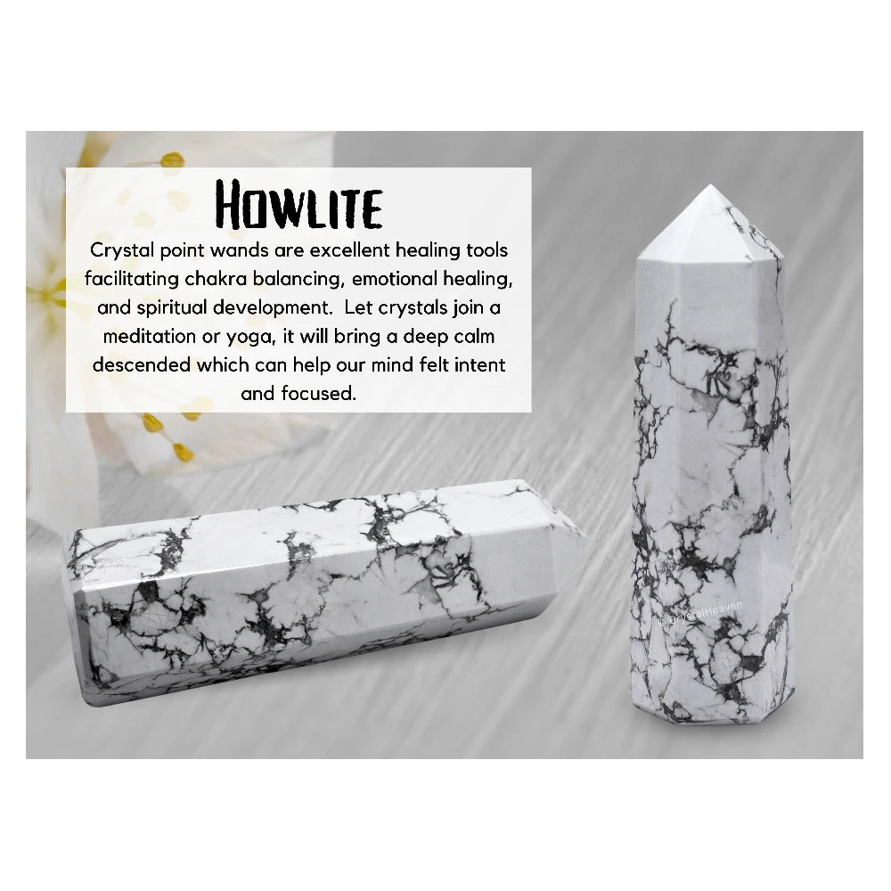 Large Howlite Tower