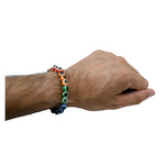 Multi Evil Eye Bracelet (3 By 3 Beads)