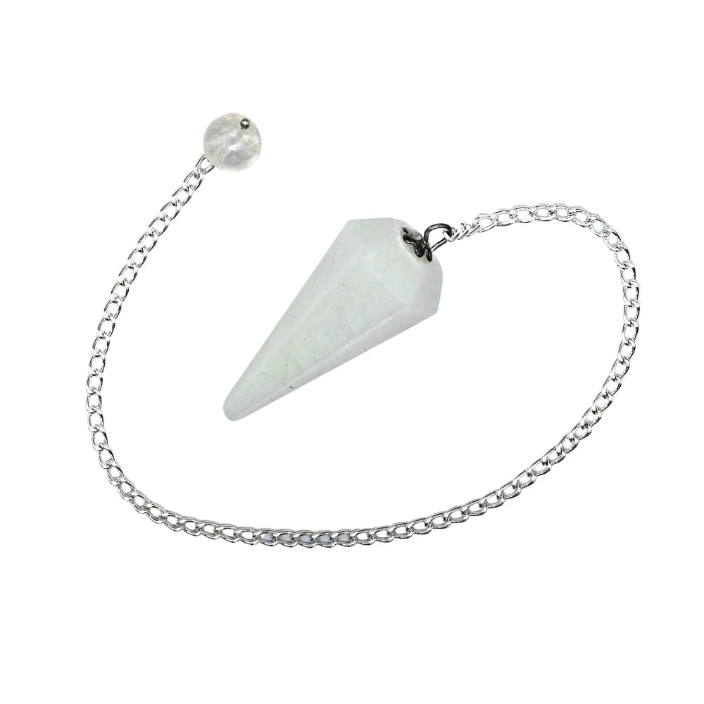 Snow White Quartz Pendulum