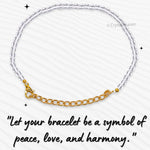 Clear Quartz Bracelets - 2mm Faceted Beads (Gold)