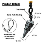 Hematite Pendulum Pendant Necklace (Macrame)