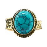 Turquoise Ring (Gold/Oval)