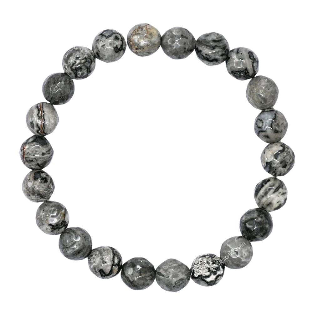 Map Stone Bracelet (Faceted-Stretchable)