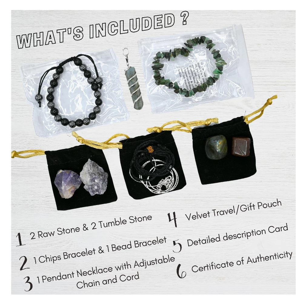Aquarius Healing Crystals and Stones Premium Set