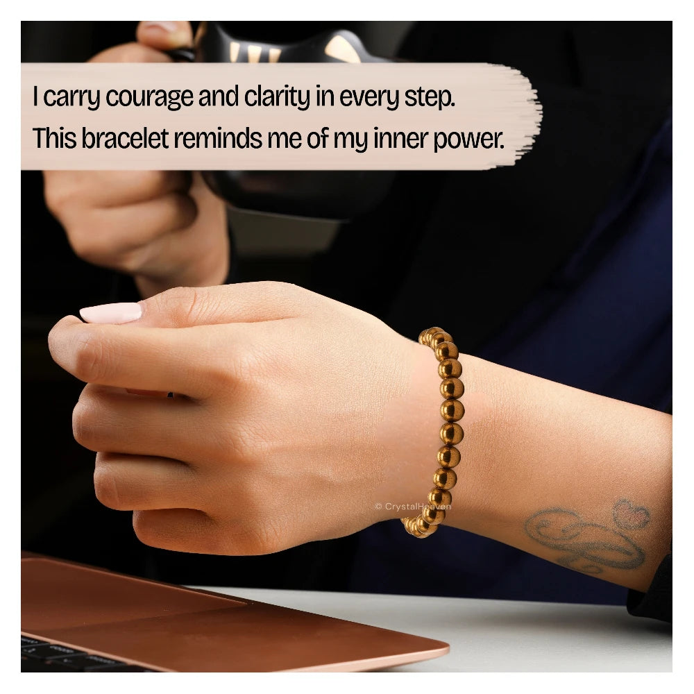 Copper Hematite Bracelet (Adjustable)