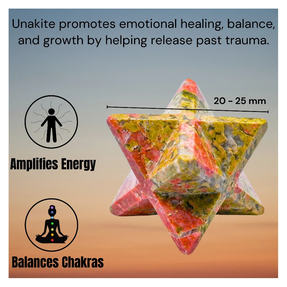 Unakite Crystal Merkaba (20-25 mm)