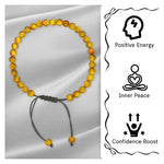 Yellow Cats Eye Anklet (Without Knot)