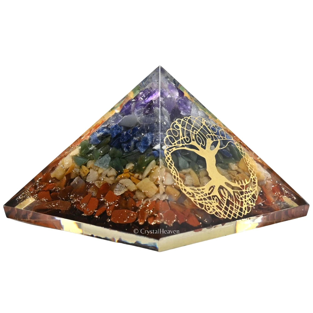 7 Chakra Orgone Pyramid (Tree Of Life)