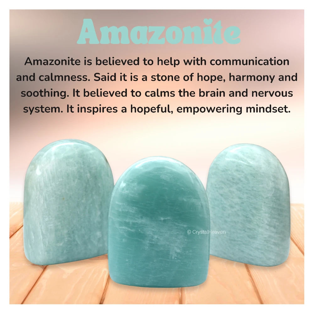 Amazonite Standing Palm Stone (Large)