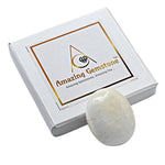 Scolecite Palm Stone