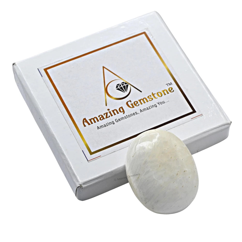 Scolecite Palm Stone