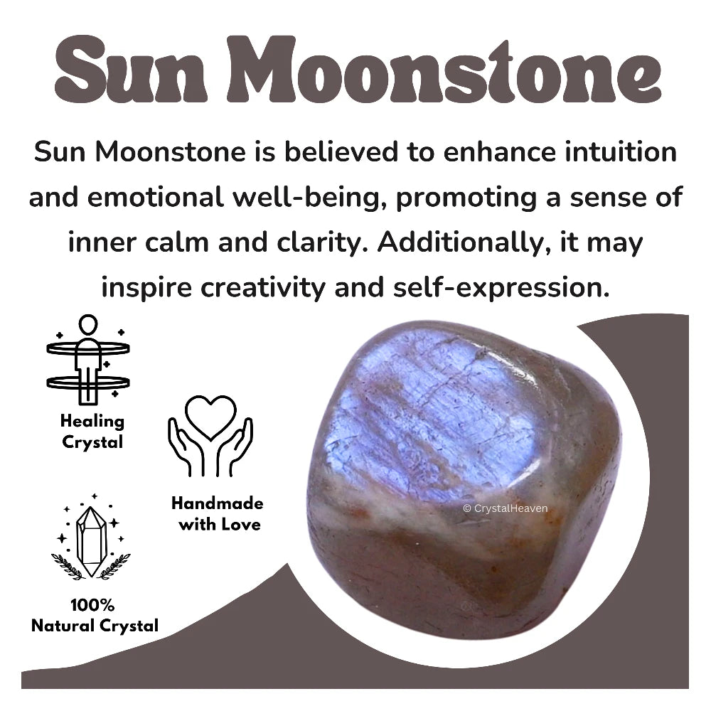 Tumbled Sun Moonstone Stones (30 Gram)